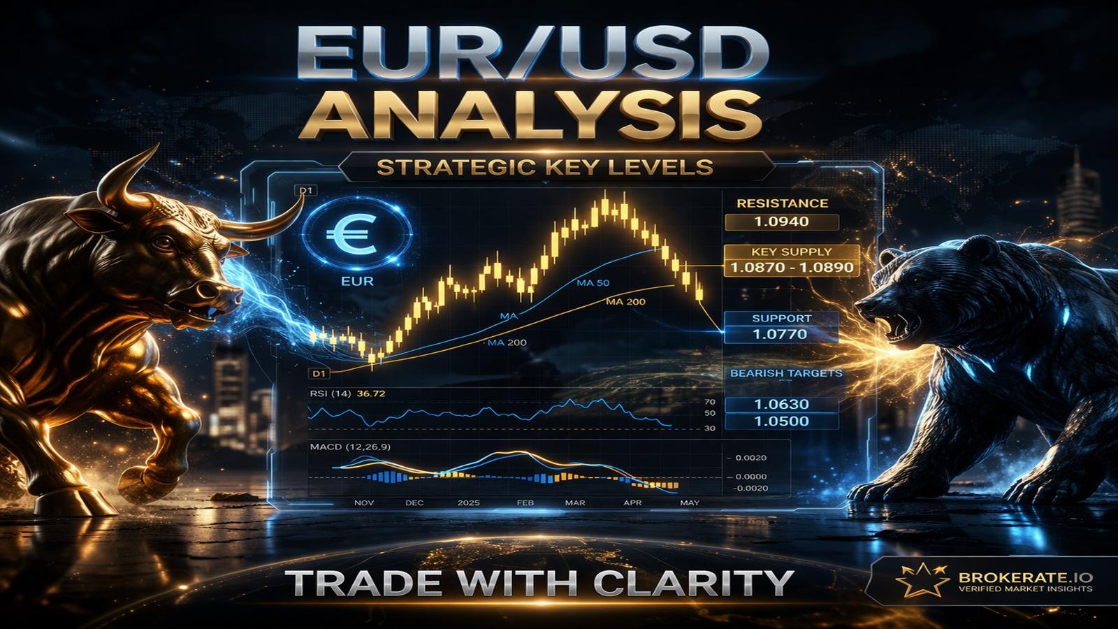 EUR/USD Technical Analysis: Structural Shift and Bearish Outlook for April 2026