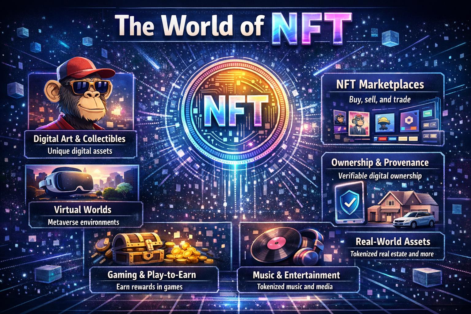 What Are NFTs? How They Work, Use Cases, and Future Trends cover