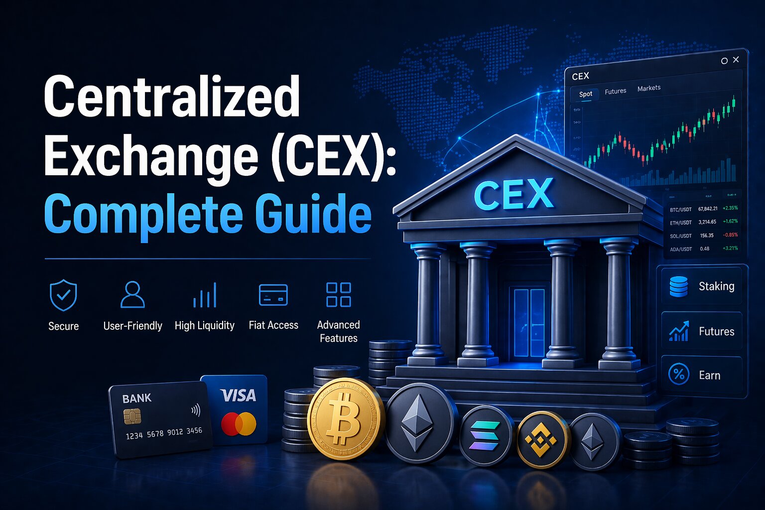 Centralized Exchange (CEX) Guide 2026: Features, Risks & How to Trade cover