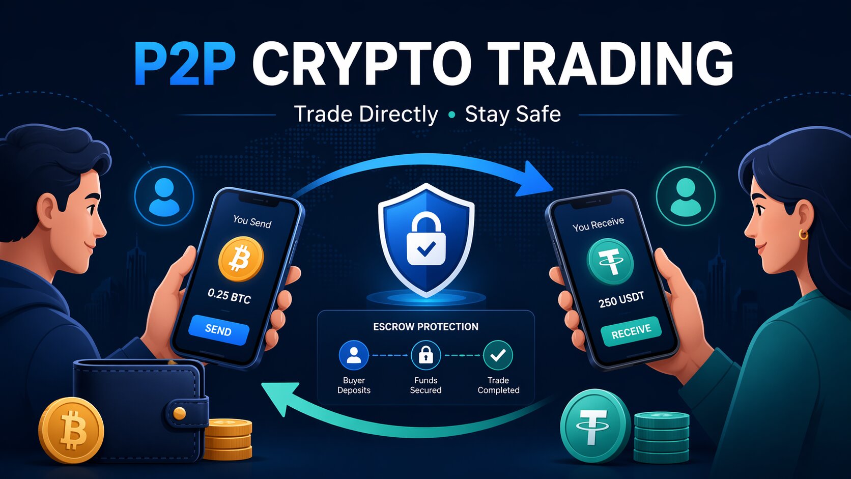 What is peer to peer (p2p) cryptocurrency trading and how to do it safely cover