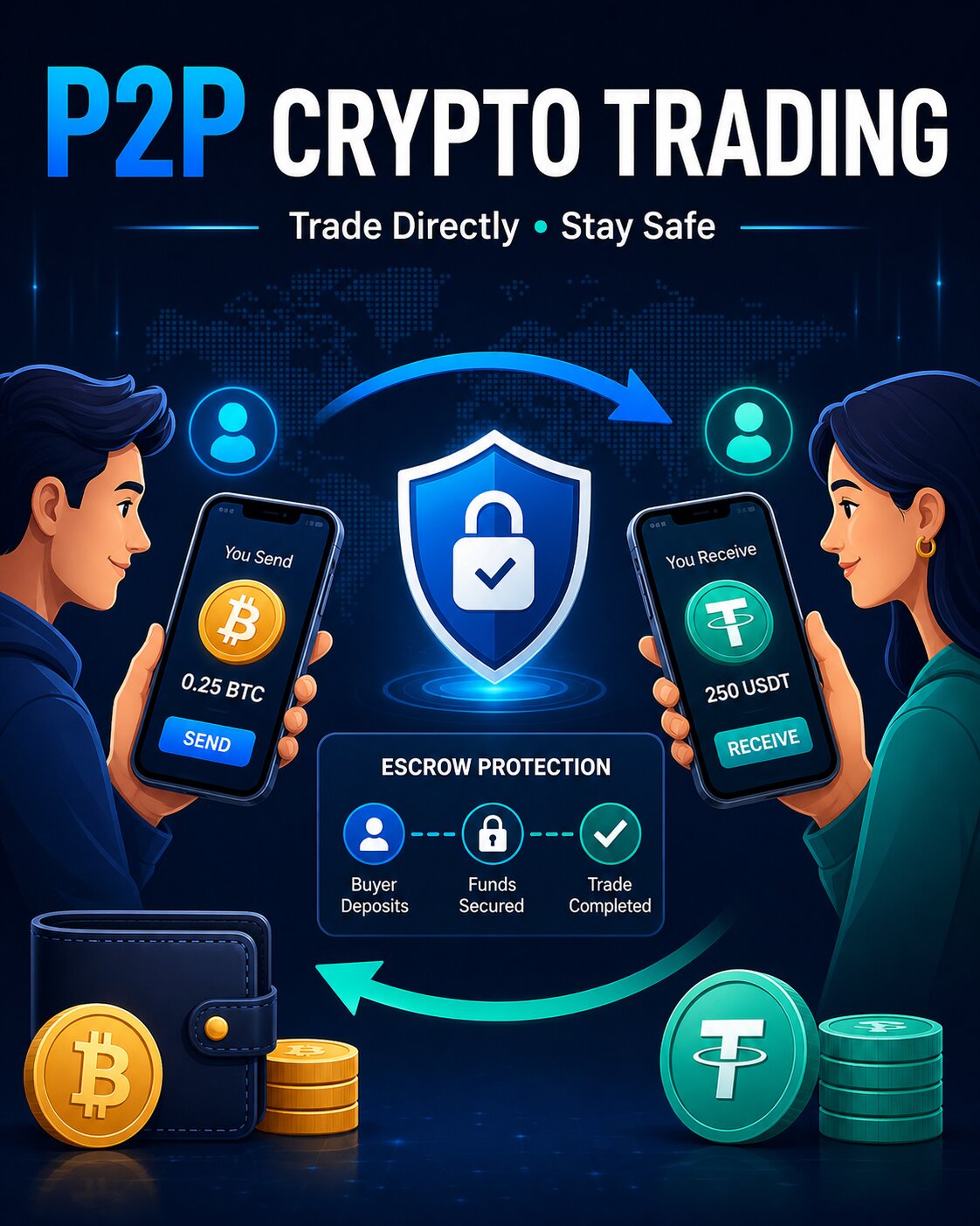 What is peer to peer (p2p) cryptocurrency trading and how to do it safely cover