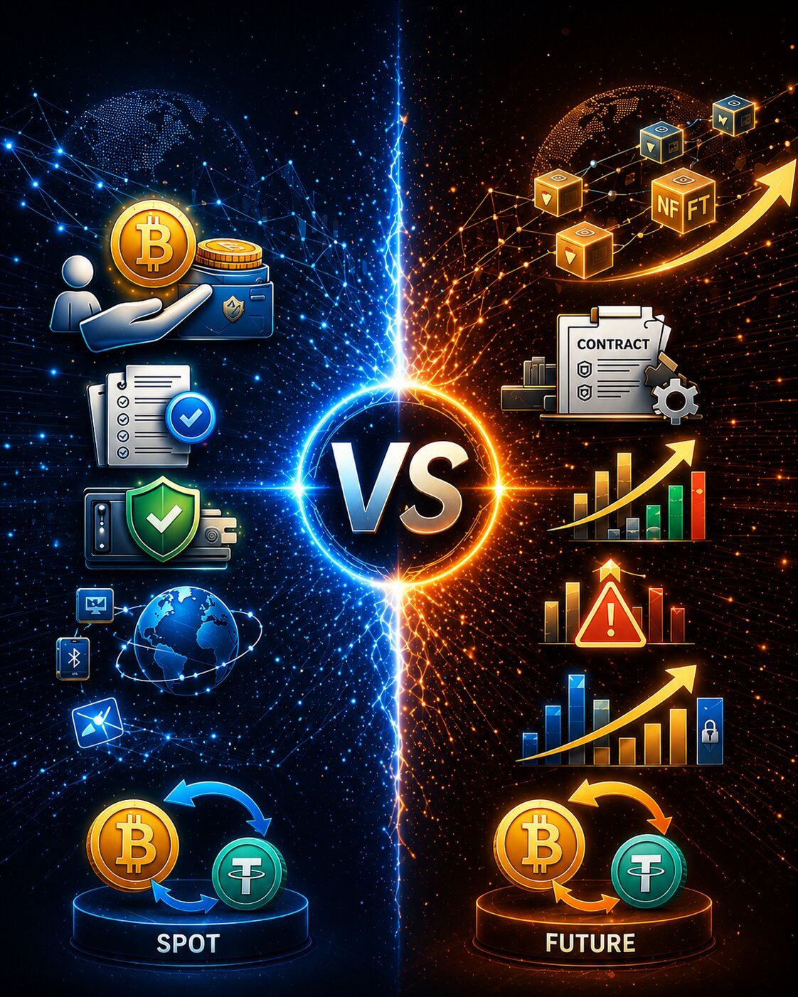 What is the difference between spot and future trading? cover