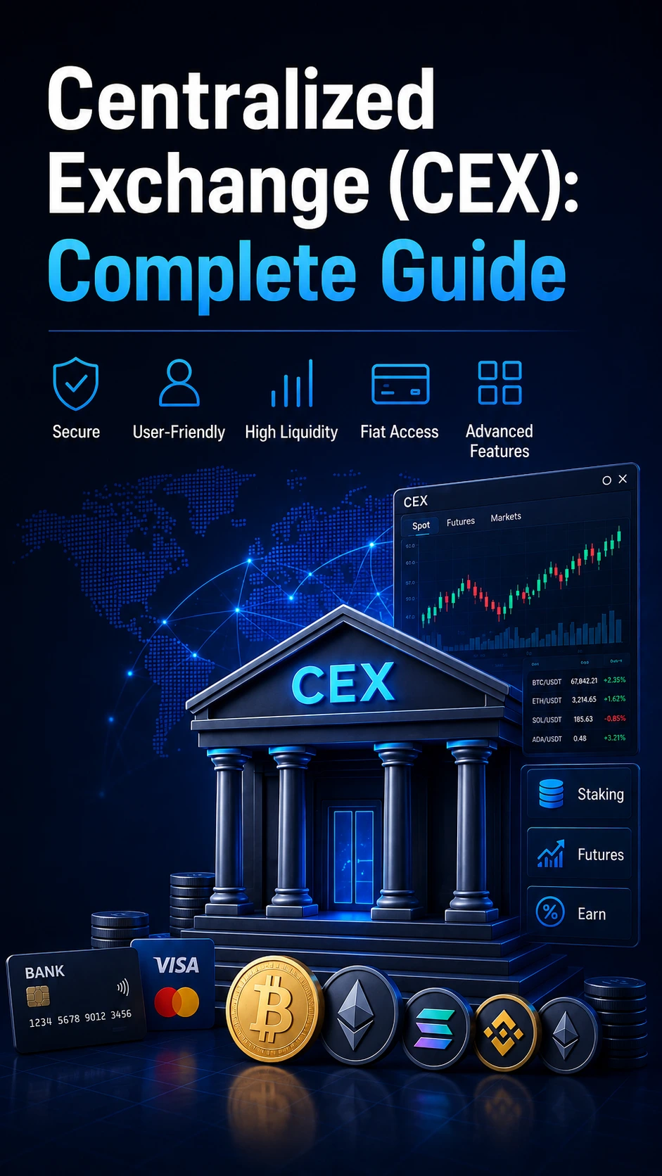 Centralized Exchange (CEX) Guide 2026: Features, Risks & How to Trade cover