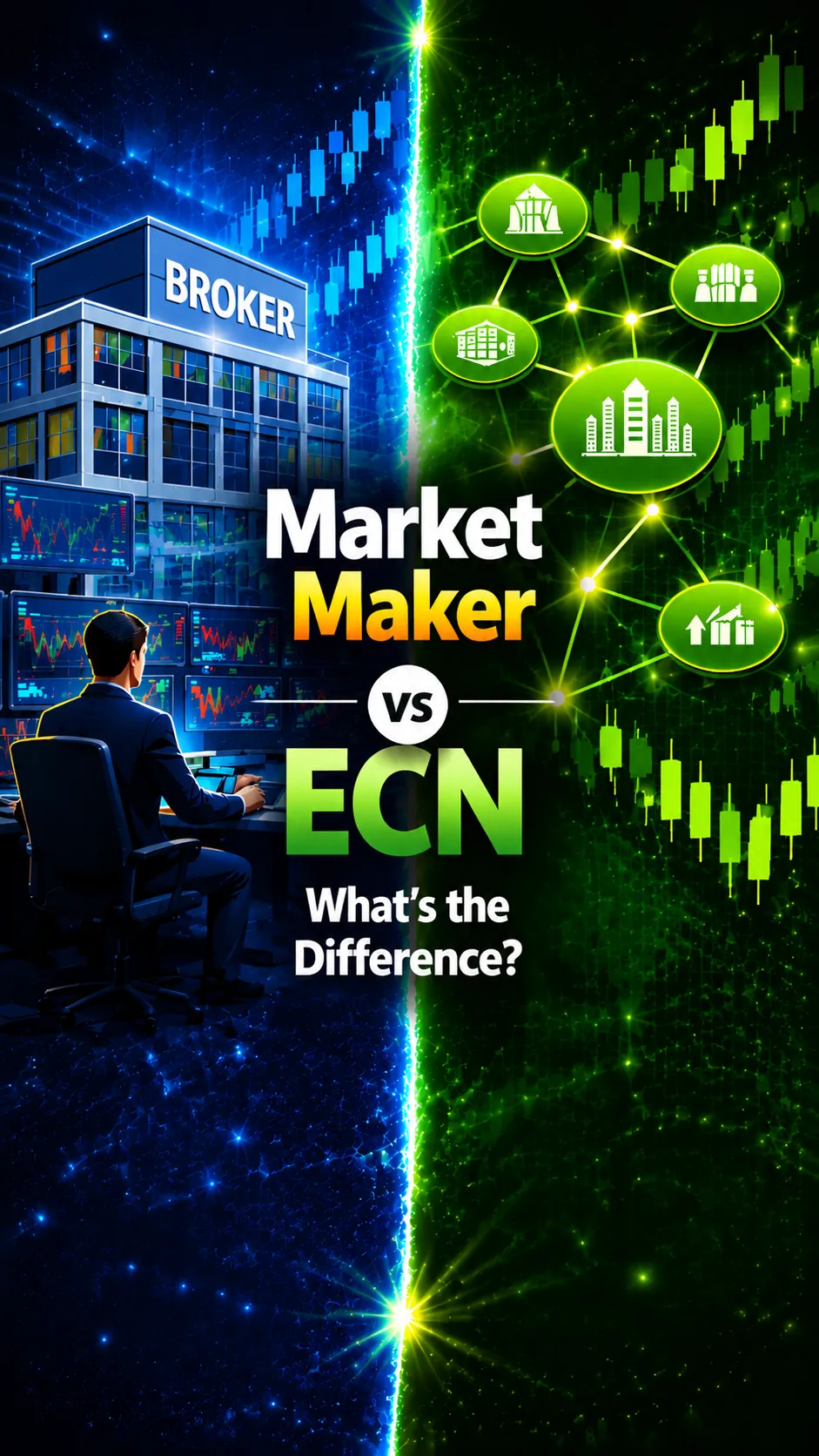 Market Maker vs ECN: Key Differences Explained (2026 Guide) cover