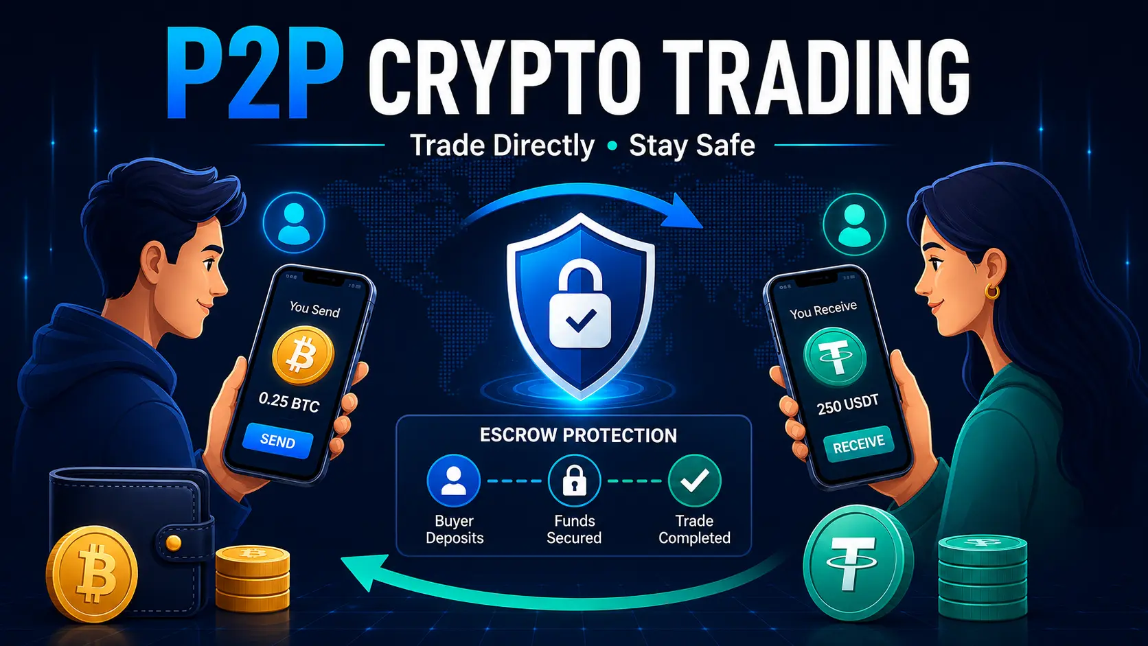 What is peer to peer (p2p) cryptocurrency trading and how to do it safely cover